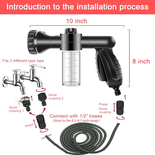 LIANXIN Car Wash Kit Car Wash Cleaning Kit Car Wash Foam Gun Sprayer Microfiber Sponge and Towels Car Foam Gun Tire Brush Collapsible Bucket Car Washing Kit - size: XXL-20