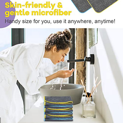 Airlab Microfiber Cleaning Cloth for Household Dust Rags for Cleaning All-Purpose Towels Streak Free Kitchen Dishes Reusable Pack of 6, 12" x 12" - color: Dark Grey, Pack of 6