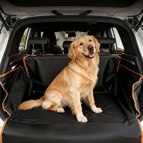 Dog Trunk Mat for BMW M4 2021–2025 2026 G82,Scratch Proof Cargo Area Protector with Side Flaps,Water Resistant Liner,Washable Bumper Guard