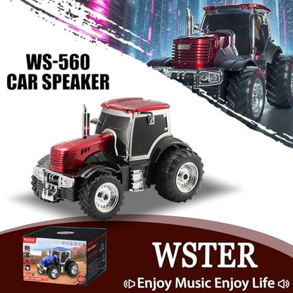 WSTER Car Model Bluetooth Replica Speakers Collection – Portable Wireless Speakers with HD Sound, LED Party Lights, FM Radio, TWS Stereo, Built-in Mic, Awesome Gifts for Friends (WS-560)