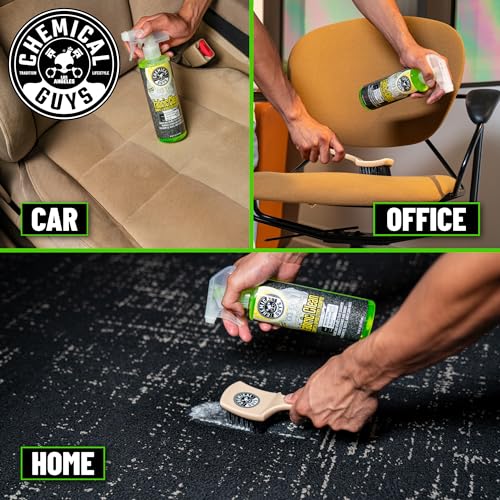 Chemical Guys Foaming Citrus Fabric Clean Carpet & Upholstery Cleaner - Car Carpet Cleaner Spray for Seats and Floor Mats, Removes Stains &Odors, Safe for Cars, Home and Office, 16 oz Citrus Scent - size: 16 oz