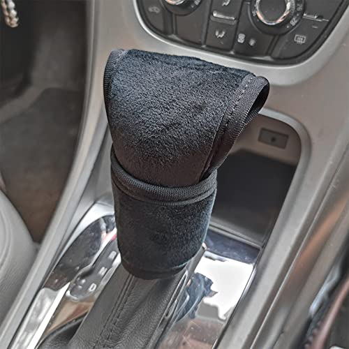 Tianmei Universal Fit Automotive Gear Shifter Knob Cover Car Shift Lever Interior Decor Accessories ((Pure Black) - color: Pure Black