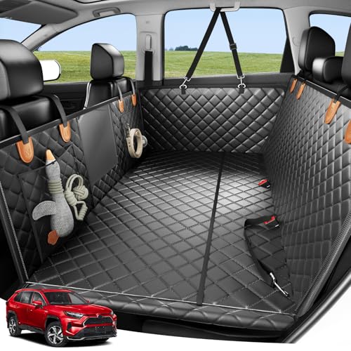 Zanch Heavy-Duty Dog Car Seat Cover, Flat Solid Back Seat Extender for Multi Large Dogs, Hard Bottom Supports 450 lb, Waterproof Scratchproof Hammock Protector, Standard for Cars, SUV, Trucks, Orange - color: Orange, size: Standard - Cars, SUVs & Medium T