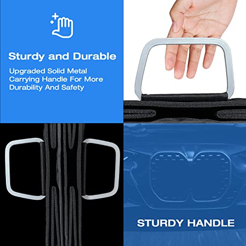 Car Trunk Organizer, Portable, Collapsible, Waterproof, Oxford Cloth, Aluminum Handle, Ideal for SUVs, Cars, Camping, Storage - size: Large Storage Box -60