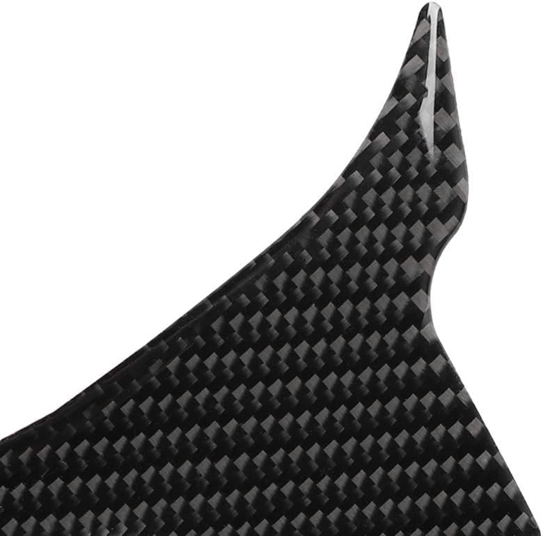 Car 10th Gen Civic Accessories Real Carbon Fiber Steering Wheel Cover Trims Inner Button Sticker Compatible with Honda Civic 2021 2020 2019 2018 2017 2016 CR-V 2017-2022 (Black) - color: Black