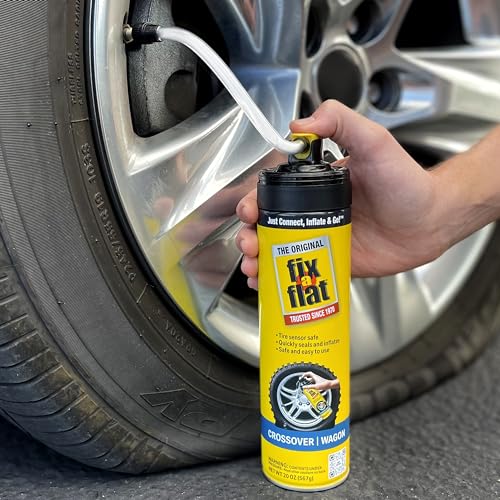 Fix-A-Flat S60430-6PK Aerosol Emergency Flat Tire Repair and Inflator, for Large Tires, Eco-Friendly Formula, Universal Fit for All Cars and Small Trucks/SUVs, 20 oz. (Pack of 6) - size: 20oz 6pk
