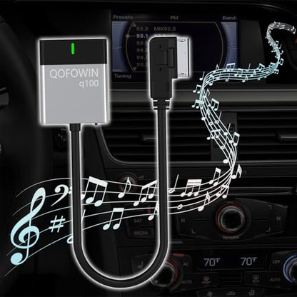Audi Bluetooth car High-Definition Music Adapter,Wireless Audio Adapter,Compatible with Audi 3G AMI,2G AMI Interfaces,Mercedes Media,Mercedes Music Interface,and Volkswagen Music Interface