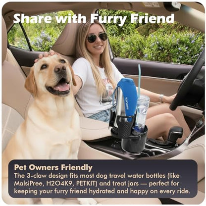OtterVerz 11 Upgraded Car Cup Holder Expander,2 in 1 Extra Cup Holder for Car, Double Automotive Cup Holder Extender Adapter, Fits Hydro Flask, Yeti, Nalgene, 32/40 oz Large Bottles Drinks Mugs - size: 2 cup holder