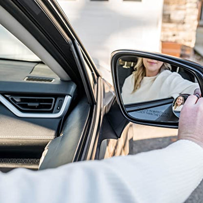 Verivue 2-Inch Round Blind Spot Mirrors for Cars, Universal Fit, HD Convex Wide Angle, Stick-On Frameless Side Mirror Blindspot, Adjustable Blind Spot Mirror for Car Side Mirrors, 2-Pack - size: Round