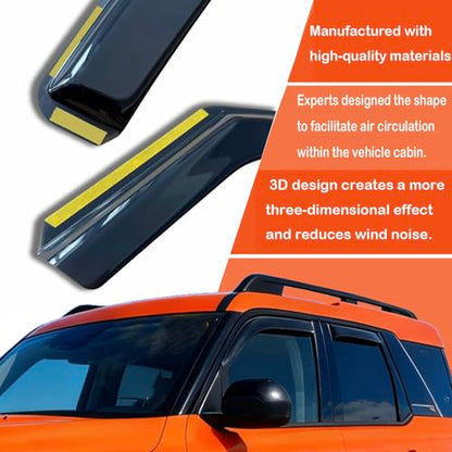 in-Channel Window Visors Sun Rain Guards Vent Deflectors Window Shade for 09-18 Ram 1500/2010-2025 Dodge Ram 2500 & 3500 Only for Crew Cab,19-24 Ram 1500 Crew Cab (Classic Body Only) - size: For 09-18 Ram 1500 Crew Cab