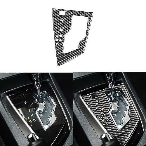 Real Premium Carbon Fiber Car Center Console Gear Shift Panel Frame Decorative Trim Compatible with Toyota Corolla 2014 2015 2016 2017 2018 Auto Interior Accessories Black 1pc(Type A) - color: Gear Shift Panel A