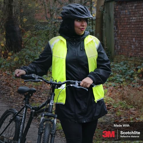Salzmann High Visibility Cycling Vest | Reflective Cycling Gilet | Made with 3M Scotchlite - size: XX-Large