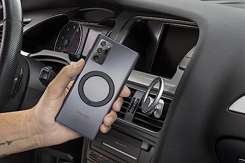 Scosche MagicMount MEMSV Elite2 Magnetic Phone Mount for Car Vent, MagSafe Phone Holder with 360° Adjustable Magnet Head, Cell Phone Stand Compatible with iPhone 16/15/14/13/12 & MagSafe Case, Silver - style: MagSafe Vent