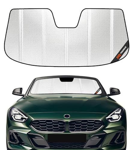 Pigenius Windshield Sun Shade for BMW Z4 Roadster (E89) 2009-2016, Fits sDrive28i 35i 35is, Reflective Aluminum Film Front Window Sunshade - size: 2009-2016 Z4