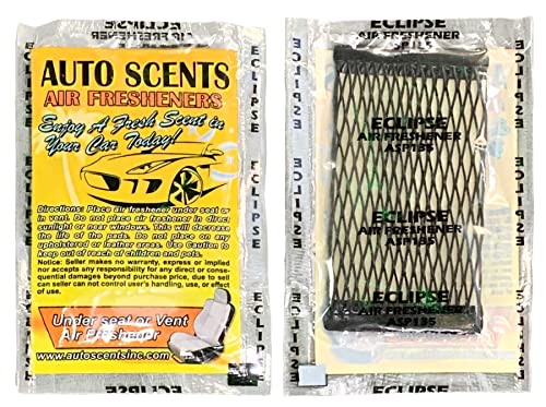 Individually Wrapped - Professional Car Air Freshener Pads - Remove Smells & Add Ambience (15 Per Pack) (Eclipse) - color: Eclipse