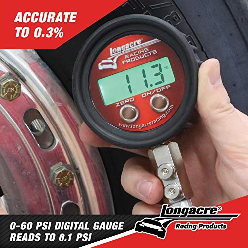 Longacre 52-53000 Pro Digital Tire Pressure Gauge 0-60 psi - size: 60 Psi