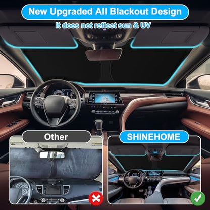 Car Sun Shade for 2018-2024 2025 2026 Toyota Camry Windshield Sun Shade, Sun Visor Windshield Screen Cover for Camry Front Window Sunshade Foldable Auto Interior Accessories UV Block - size: For 2018-2026 Toyota Camry