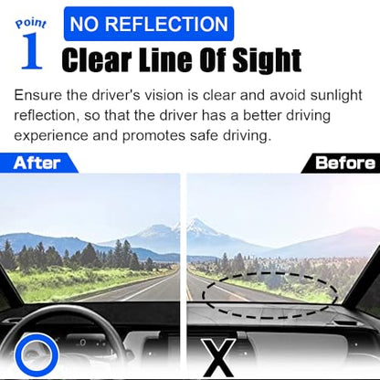 XITER Polyester Dashboard Cover Mat Carpet Dash Nonslip Sun Shade Mat Compatible For tacoma 2016 2017 2018 2019 2020 2021 2022 2023 - size: 2016-2023 tacoma