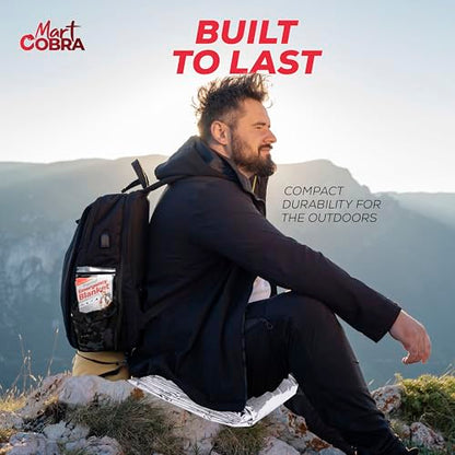 Mart Cobra Emergency Blanket 100-Pack | Reflective Thermal Blanket | Survival Gear | Lightweight Mylar Blankets | Retains 90% Body Heat | Essential for Camping, First Aid, Homeless Care Package Bulk - size: 100 Pack