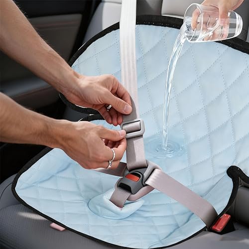 MOOB Waterproof Car Seat Protector - Potty Training Liner for Baby & Toddler, Machine Washable Piddle Pad with Anti-Slip Backing, Universal Fit for Infant Car Seat & Stroller (Blue) - color: Blue, size: 1 pack
