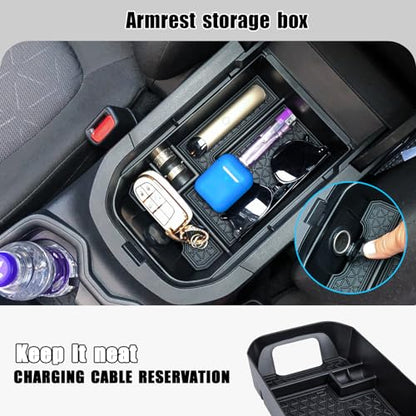 Center Console Organizer Tray Compatible with Toyota RAV4 2025 2024 2023 2022 2021 2020 2019 Armrest Storage Box Insert Tray Secondary Interior Accessories - size: 1 Piece | Armrest Storage Tray