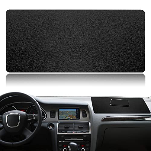 Dashboard mat Rubber Non-Slip mat, 15.7"x7.8" Large Size car Non-Slip mat, car Dashboard Accessories for car Interior Organizer. - color: 15.7"x7.8" Leather texture