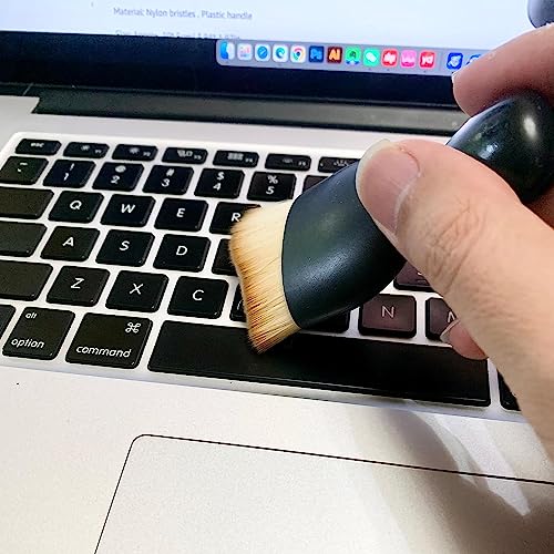 Car Interior Cleaning Brush Set 2PCS, Soft Bristle Car Detailing Brush with Protective Cover, Dashboard Air Vent Cleaner, Scratch-Free for Screen, Keyboard, Laptop & Electronics