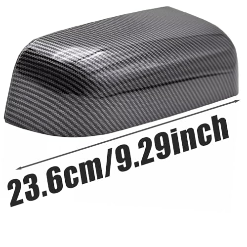 Riloer Side View Mirror Cover, 2 Packs Car Rearview Mirror Cover Cap, Side Wing Mirror Cover Cap Compatible with F-150 Limited 2013-2014 9L3Z17D743AA, 9L3Z17D742AA (Carbon Fiber Look Finish) - color: Carbon Fiber Look Finish