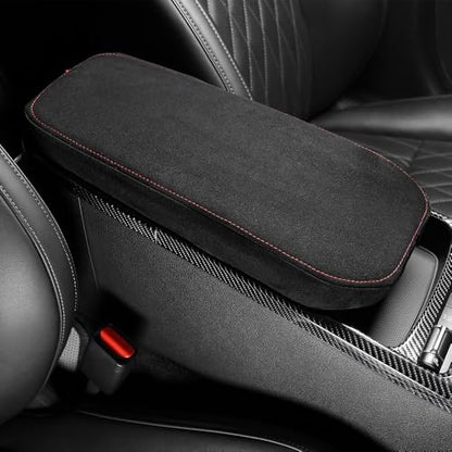 Armrest Box Cover Center Console Pad Waterproof Memory Foam Armrest Cushion Covers Compatible with KIA Stinger 2018-2023-Black