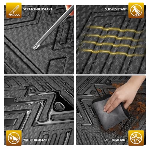 Powerty Trunk Mat for Toyota RAV4 2019-2025 Accessories(Include Hybrid&Gasoline), All Weather Cargo Mat TPE Cargo Liner Replacement for Rav4 Rear Trunk Liner,Black - size: Cargo Mat｜For｜19-25｜Toyota Rav4