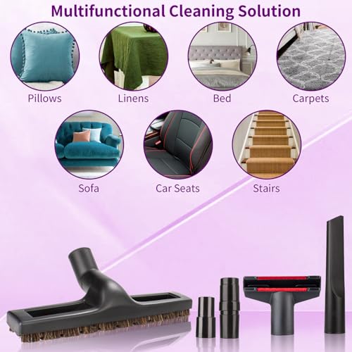6Pcs For Shop Vac Attachments and Shark Vacuum Attachments Replacement Soft Horsehair Shark Hard Floor Attachment with Vacuum Brush Attachment and Vacuum Hose Adapter - style: 6-Pack
