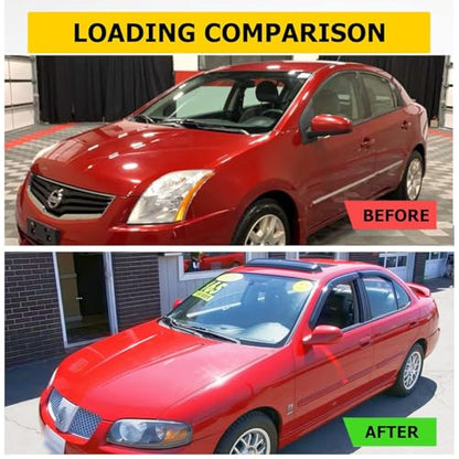 Side Window Deflectors Visor Rain Guard fit for 2007-2012 Nissan Sentra,4pcs Outside Mount Tape-on Shatterproof Dark Smoke Window Shades 94165 - size: 2007-2012 Sentra