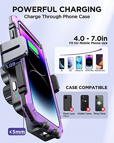 JOYROOM Wireless Car Charger,15W Qi Fast Charging Car Charger Phone Holder Mount, Auto-Clamping Alignment Windshield Dashboard Air Vent Cell Phone Holder for iPhone 16 Pro Max/15 Pro,Samsung S24/S23