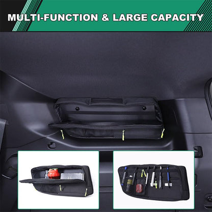 Car Trunk Organizer Storage Cargo for Hummer EV SUV Accessories Large Capacity Stable Foldable Multi-Function Trunk Side Window Luggage Storage Bag Rear Trunk Organizer for 2024 2025 2026 (Right)