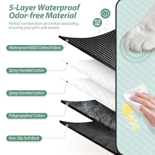 Dog Car Seat Cover Set for Back Seat, Back Seat Cover + Pet Bed Mat Perfect with Mesh Window, Hammock 600D Heavy Duty Scratch Proof Nonslip Durable Soft Back Seat Covers for Cars Trucks and SUVs - color: Grey