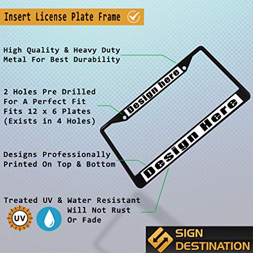 Metal Insert License Plate Frame Keep Calm I Am Canadian Weatherproof Car Accessories Black 2 Holes Solid Insert 1 Frame