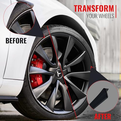 RIMiQ PROTECTiQ PRO Universal Rim Protection Trim - Curb Rash Guard with Award-Winning 3/8" Patented Design and Premium 3M Tape - Fits Up to 4X 24 Wheels, Cars, Trucks, SUVs - Black - color: Black, size: Protectiq Pro