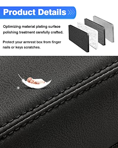 Autorder Center Console Cover for 2018-2024 Chevrolet Traverse Accessories Armrest Cover Anti-Scratch Middle Console Pad Leather Armrest Protector - size: 18-24 Chevy Traverse