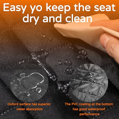 Dog Car Seat Cover, Back Seat Protector for Dogs, Waterproof Truck Bench Cover with Non-Slip Design for Most Cars, Trucks, and SUVs (Black) - color: Black
