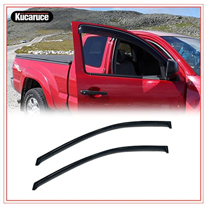 92305 Original Side Window Wind Deflector, 2pc Out-Channel Rain Guards Set fit for 1996-2007 Dodge Caravan/Grand Caravan/Chrysler Town & Country,1996-2000 Plymouth Grand Voyager - size: 96-07 Town&Country/Grand Caravan