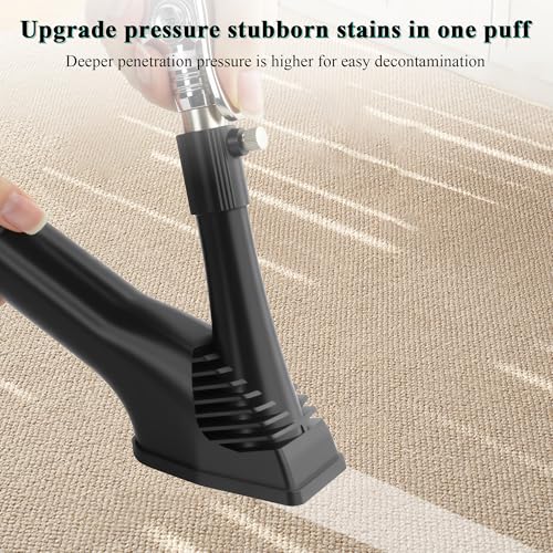 GOCCIDA 2IN1 Car Interior Detailing Air Blow Gun & vacunm Gun with Adjustable Air Flow Nozzle,Cleaning Gun Quickly Blasts Dirt and Dust from Surface Works with Air Compressor(Upgrade Rotate Tube) - color: silver