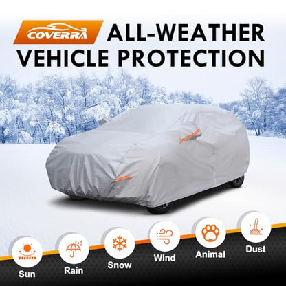 All-Weather Toyota RAV4 Car Cover Waterproof All Weather, Heavy Duty Car Tarp Custom Fit for 2006-2026 Toyota RAV4 LE, XLE, Adventure, TRD Off-Road, Limited, Hybrid, Prime - size: Toyota Rav4 2006-2026
