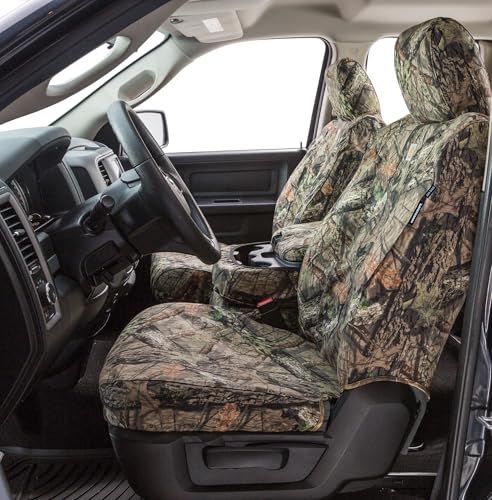 Covercraft Mossy Oak Camo Carhartt SeatSaver Custom Seat Covers | Fits 2024-2025 Toyota Tacoma (Excludes Hybrid) | 2nd Row 60/40 Bench Seat, Break-Up Country
