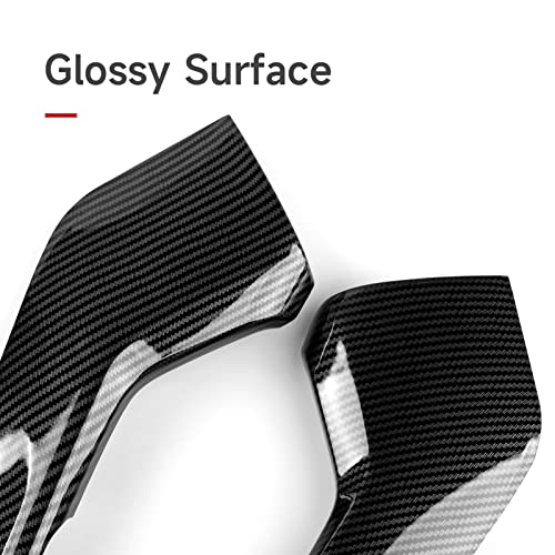 Car Side Gear Shift Cover Strip Decals for 2022 2023 2024 2025 Honda Civic 11th Gen Accessories ABS Carbon Fiber Interior Stickers - color: Gear Shift Side Cover