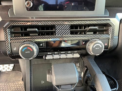 8" Display Model for Toyota Tacoma 2024 2025 2026 and 4Runner 2025 2026 Interior Accessories Center Consoles Dashboard Air Vent Frame Cover Trim (Carbon Fiber Grain) - color: Carbon Fiber Grain
