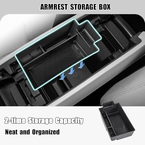 3PCS Center Console Organizer Compatible with 2021-2025 2026 Nissan Rogue S/SV/Rock Creek Dashboard Tray Armrest Storage Box Lower Center Console Interior Accessories(Only Fit 8-Inch Screen) - size: 3PCS Center Console Tray Set