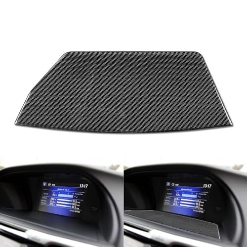 NVCNX Real Premium Carbon Fiber Compatible with Honda 9th Gen Accord 2013 2014 2015 2016 2017 SE LX Sport EX EX-L Touring Hybrid Accessories Car Dash Central Panel Trim Cover Interior Trim Black - A - color: Dash Central Panel Trim - A