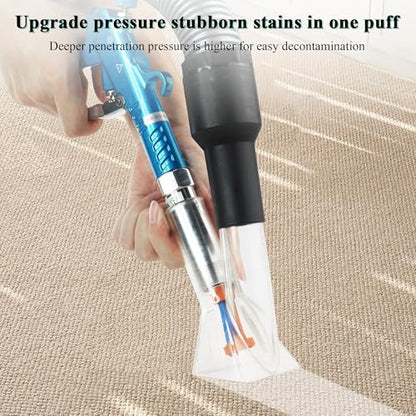 GOCCIDA 2IN1 Car Interior Detailing Air Blow Gun & vacunm Gun with Adjustable Air Flow Nozzle,Cleaning Gun Quickly Blasts Dirt and Dust from Surface Works with Air Compressor(Upgrade Rotate Tube) Blue - color: blue