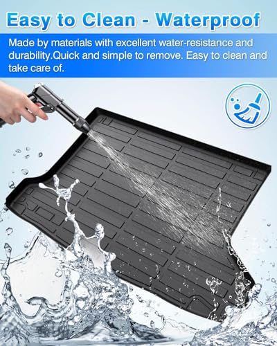 Cartist Cargo Liner Custom Fit for HR-V HRV 2016-2022 (Only AWD Models) All Weather Rear Trunk Mat High Side Waterproof Black TPE - size: 1)honda Hr-v Hrv (Only Awd Models)【2016-2022】