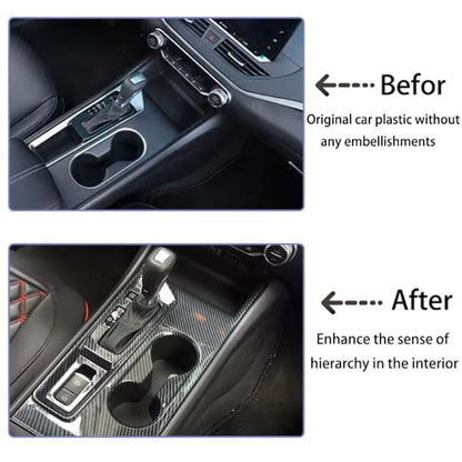 Car Accessories Fit for Nissan Altima 2019-2023 ABS Interior Center Console Gear Shift Panel Cover Trim 1PC Set （Matte Silver） - color: Matte Silver